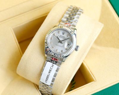 Rolex Datejust 28mm 904L Steel eta2671 Movement White Face White Gold Jubilee Strap Lady Watch